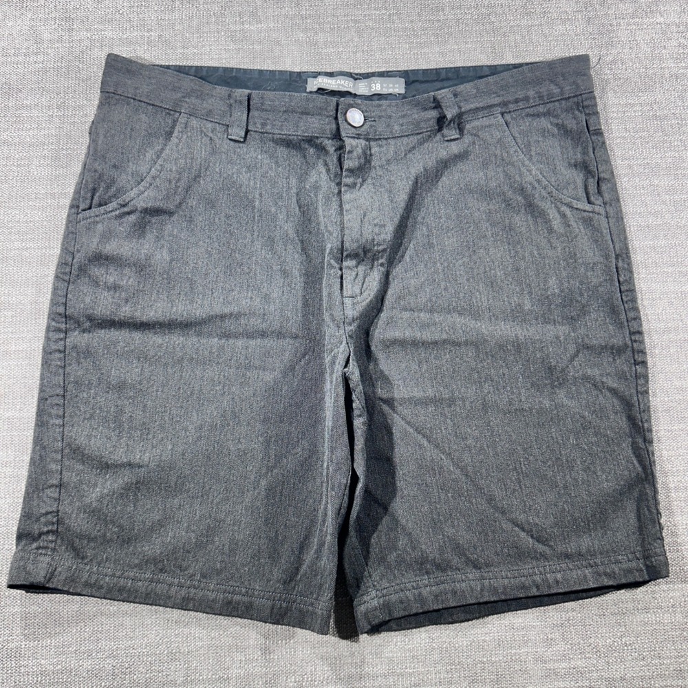 Icebreaker Merino Wool Shorts Mens 38 Charcoal Gray Excellent Hiking Casual